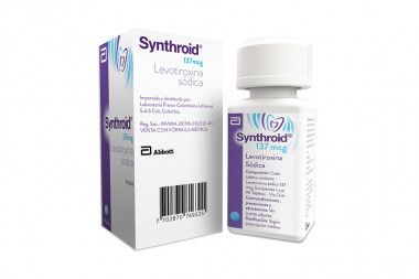 Synthroid 137 mcg Frasco Con 90 Tabletas