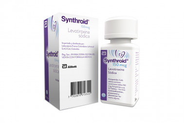 Synthroid 150 mcg Frasco Con 90 Tabletas