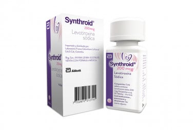 Synthroid 200 mcg Frasco Con 90 Tabletas