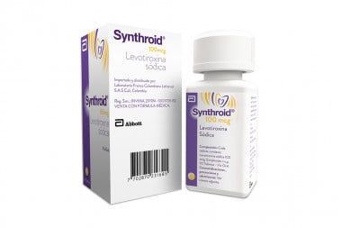 Synthroid 100 mcg Frasco Con 90 Tabletas