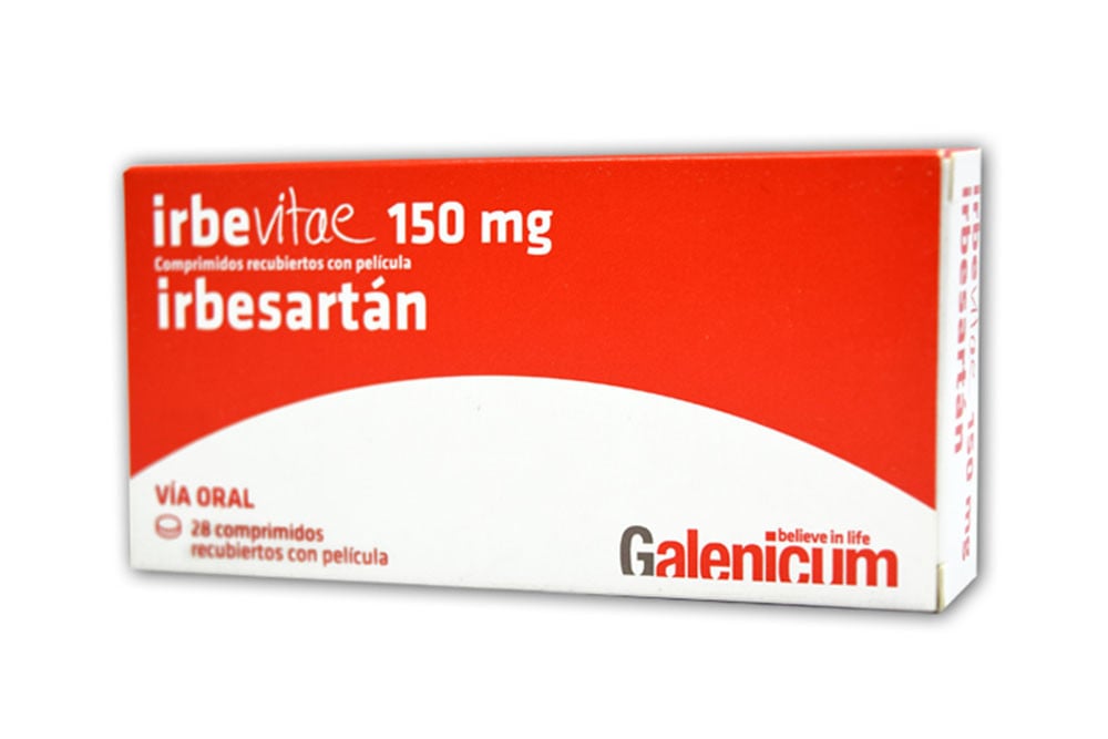 Irbevitae 150 Mg Caja Con 28 Comprimidos Recubiertos