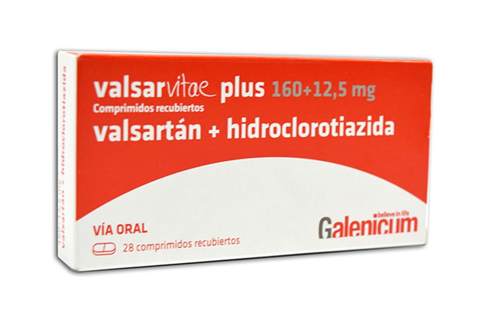 Valsarvitae Plus 160+ 12.5 mg Caja Con 28 Comprimidos