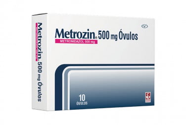 Metrozin Óvulos 500 mg Caja Con 10 Óvulos