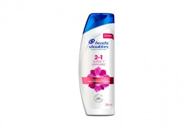 Shampoo H&S 2 En 1 Suave Y Manejable Tarro Con 375 mL