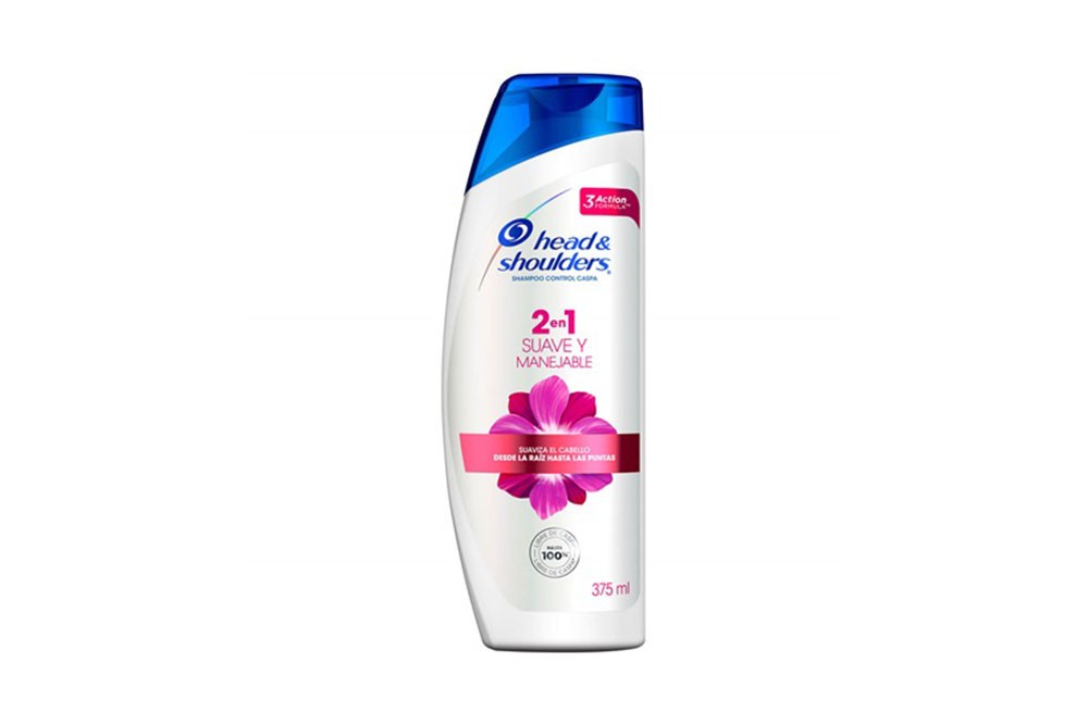 Shampoo H&S Control Caspa 2 En 1 Frasco Con 375 Ml