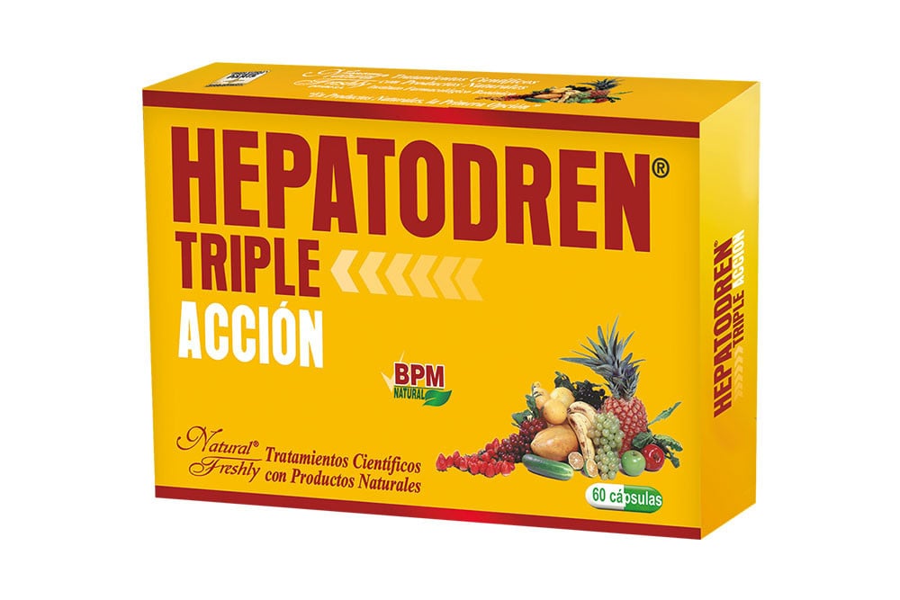 Hepatodren Triple Acción Caja Con 60 Cápsulas Hepatodren Triple Acción Caja Con 60 Cápsulas