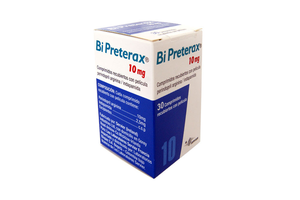Bi Preterax 10 mg Caja Con 30 Comprimidos Recubiertos