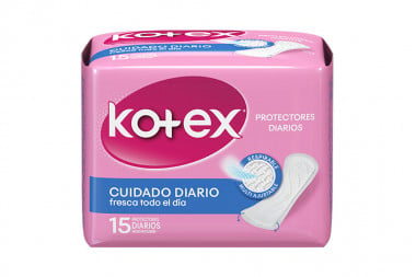 Kotex Normal Protectores Diarios Empaque Con 15 Unidades - Duo Ajustable