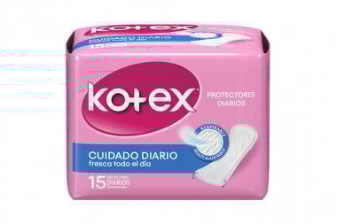 Kotex Normal Protectores Diarios Empaque Con 15 Unidades - Duo Ajustable