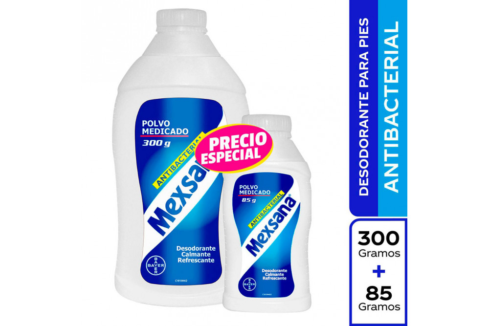 Mexsana Talco Precio Especial Dos Frascos Con 300/ 85 g