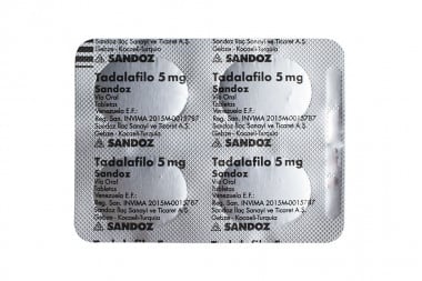 Tadalafilo 5 Mg Caja Con 28 Tabletas