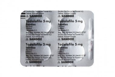 Tadalafilo 5 mg Caja Con 28 Tabletas