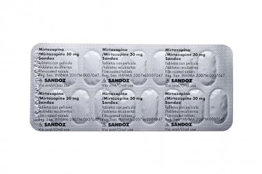 Mirtazapina 30 Mg Caja Con 30 Tabletas Recubiertas 