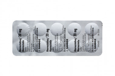 Atorvastatina 20 mg Caja Con 30 Tabletas Recubiertas