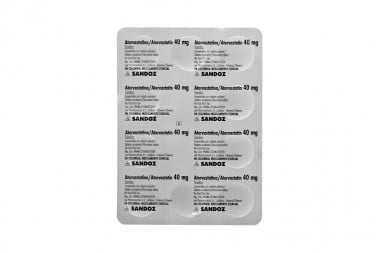 Atorvastatina 40 Mg Caja Con 30 Tabletas Recubiertas