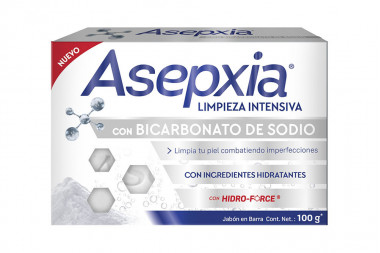 Asepxia Jabón Facial Antiacné Bicarbonato Barra Con 100 g