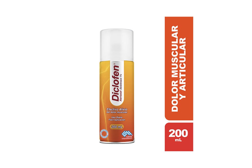DICLOFEN SOL 1 G /100 ML TOPICA ATO 200 ML PROCAPS S A Diclofen 1% Aerosol Frasco Con 200 Ml
