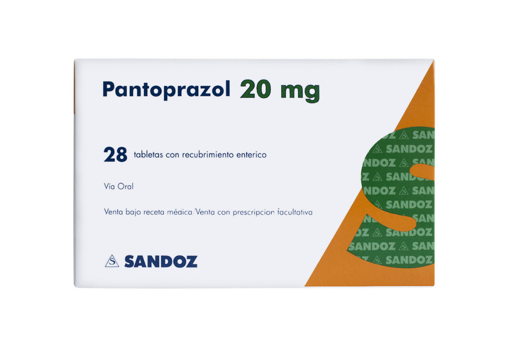 Pantoprazol 20 mg Caja Con 28 Tabletas