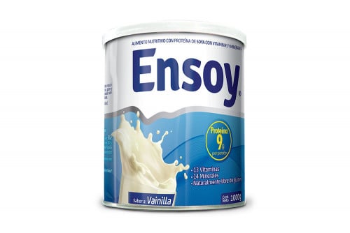  Ensoy Tarro Con 1000 g - Sabor A Vainilla