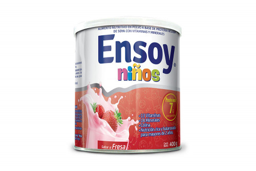 Ensoy Niños Tarro x 400 g Sabor a Fresa – Alimento Nutritivo