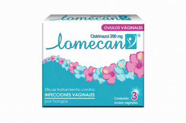 Lomecan V 200 mg Caja Con 3 Óvulos Vaginales