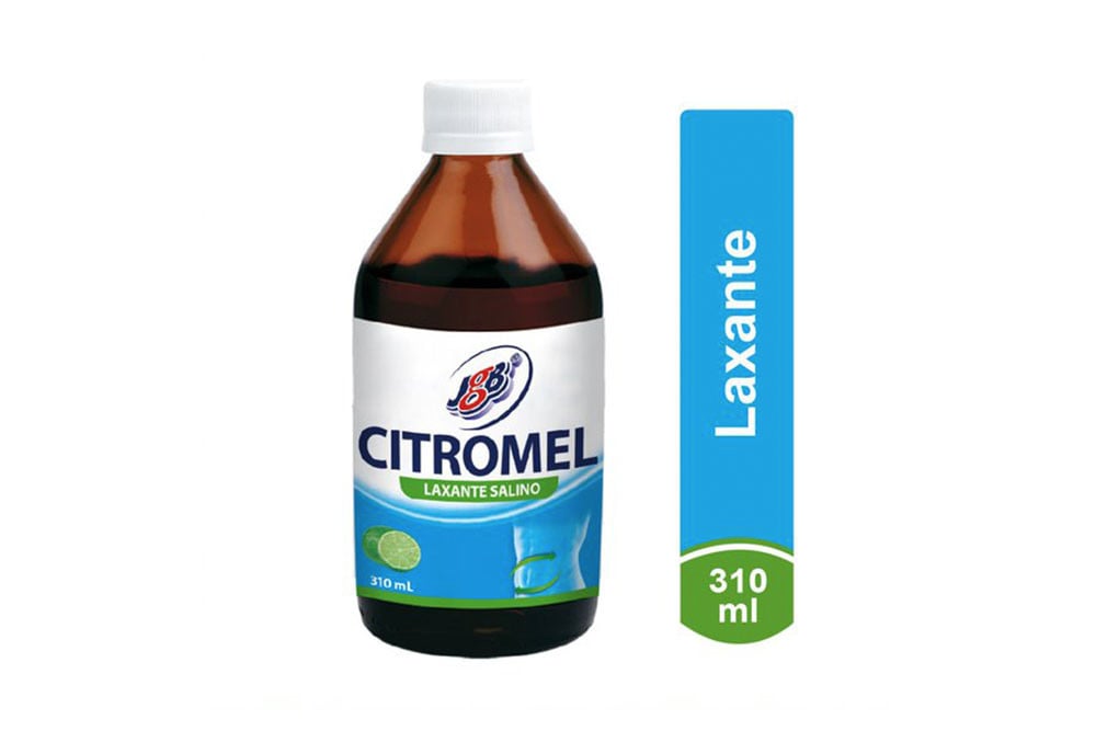 Citromel Solución Frasco Con 310 mL Laxante Salino Citromel Jgb Sabor Limón 310 Ml