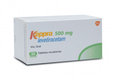 Keppra 500 mg Caja Con 30 Tabletas Recubiertas