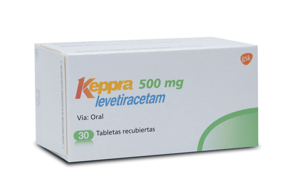 Keppra 500 mg Caja Con 30 Tabletas Recubiertas