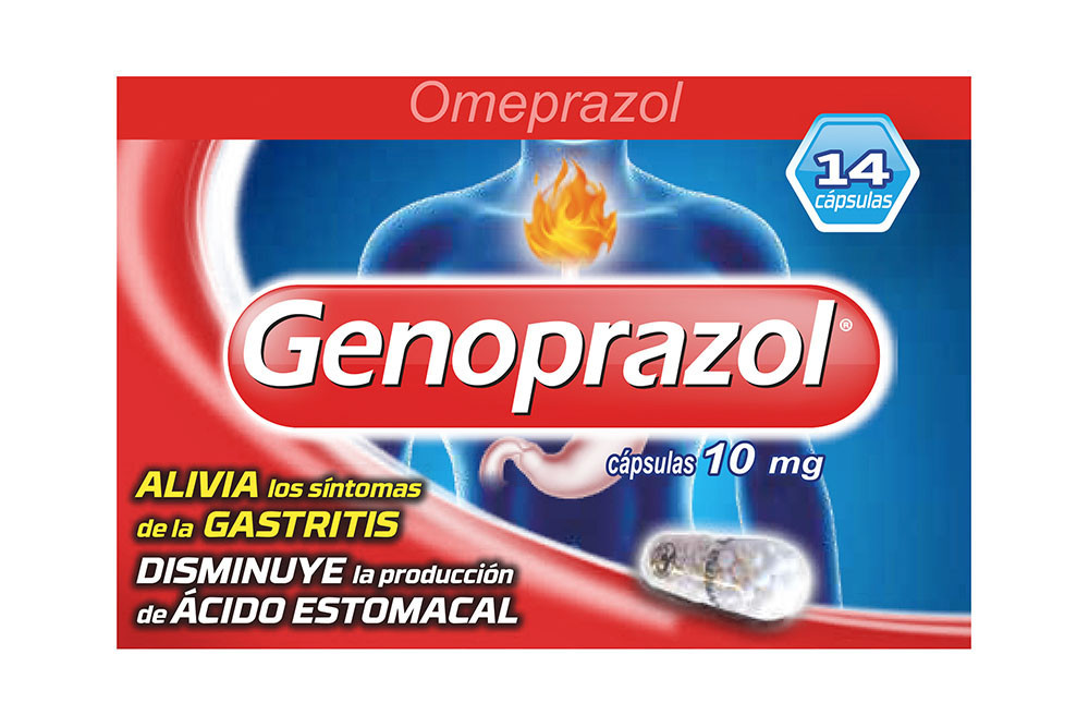 Genoprazol 10 mg Caja Con 14 Cápsulas 