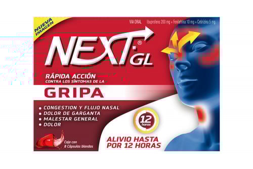Next GL Caja Con 8 Cápsulas Blandas