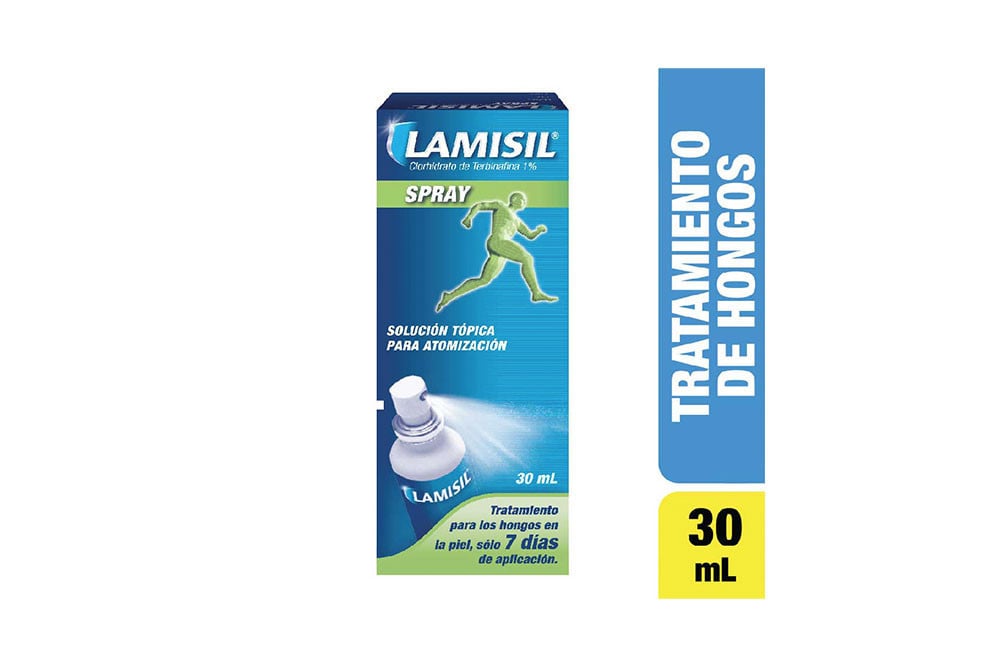 LAMISIL Solución Tópica 1 % Caja Con Spray Con 30 mL Solución Tópica Lamisil 1% En Spray 30 Ml