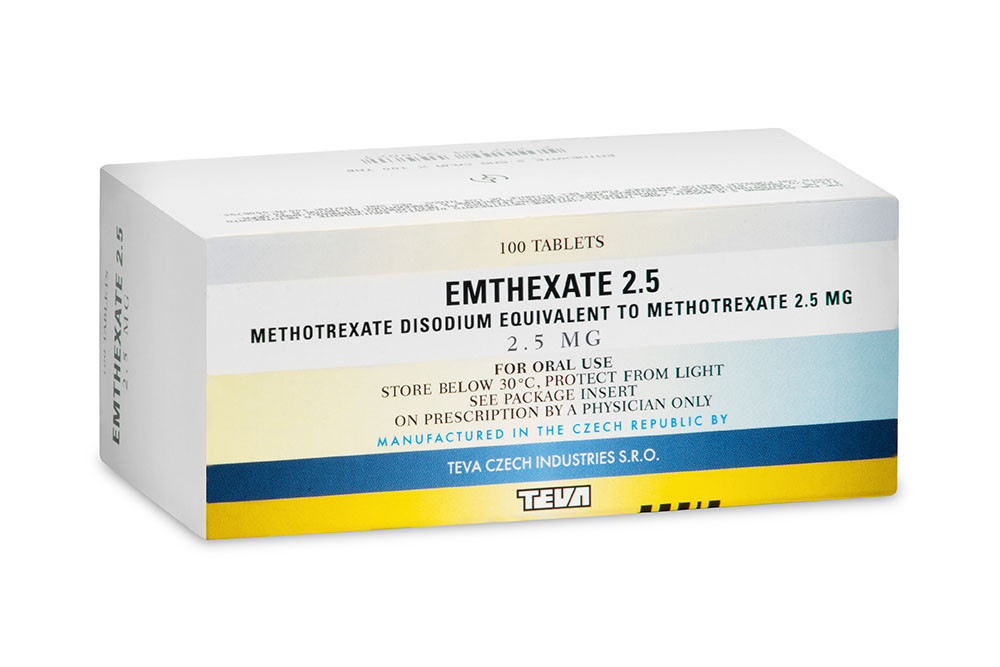 Emthexate 2.5 mg Caja Con 100 Tabletas