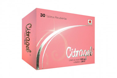 citragel ciltrato de calcio 1500 mg-vitamina d 200 ul caja 30 tabletas recubiertas
