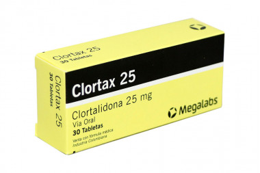 Clortax 25 mg Caja Con 30 Tabletas