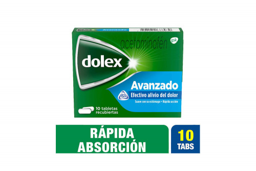 Dolex Avanzado Caja Con 10 Tabletas