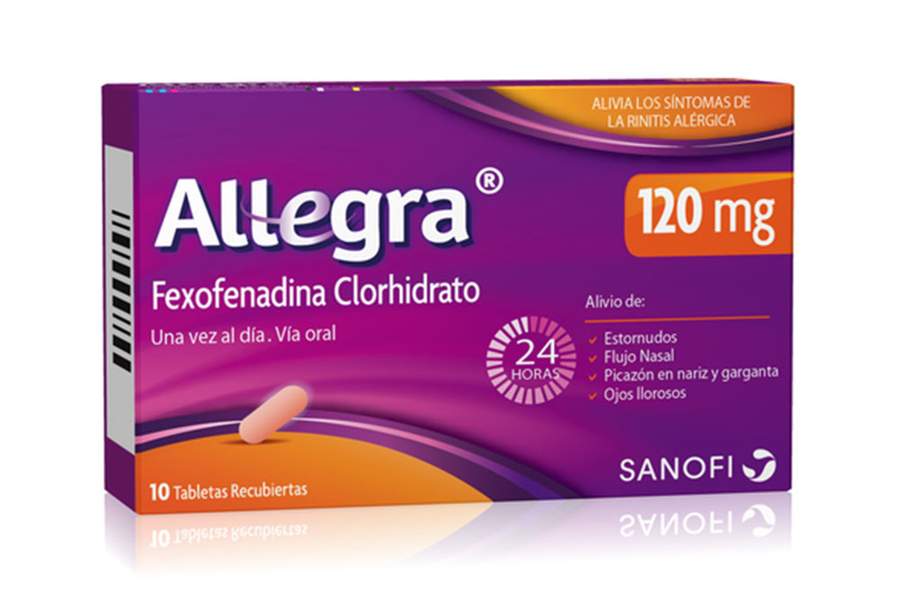 Allegra 120 mg Caja Con 10 Tabletas Recubiertas