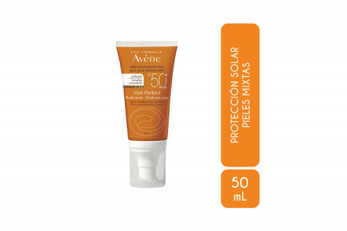 Protector Solar Avène Mat Perfect SPF 50 Frasco Con 50 mL