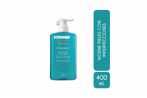 Gel Limpiador Avène Cleanance Frasco Con 400 mL