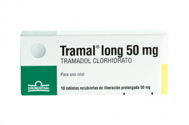 Tramal Long 50 mg Caja Con 10 Tabletas Recubiertas De Liberación Prolongada 