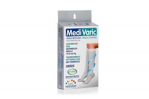 Medias Antiembolica Medivaric Rodilla Caja Con 1 Par