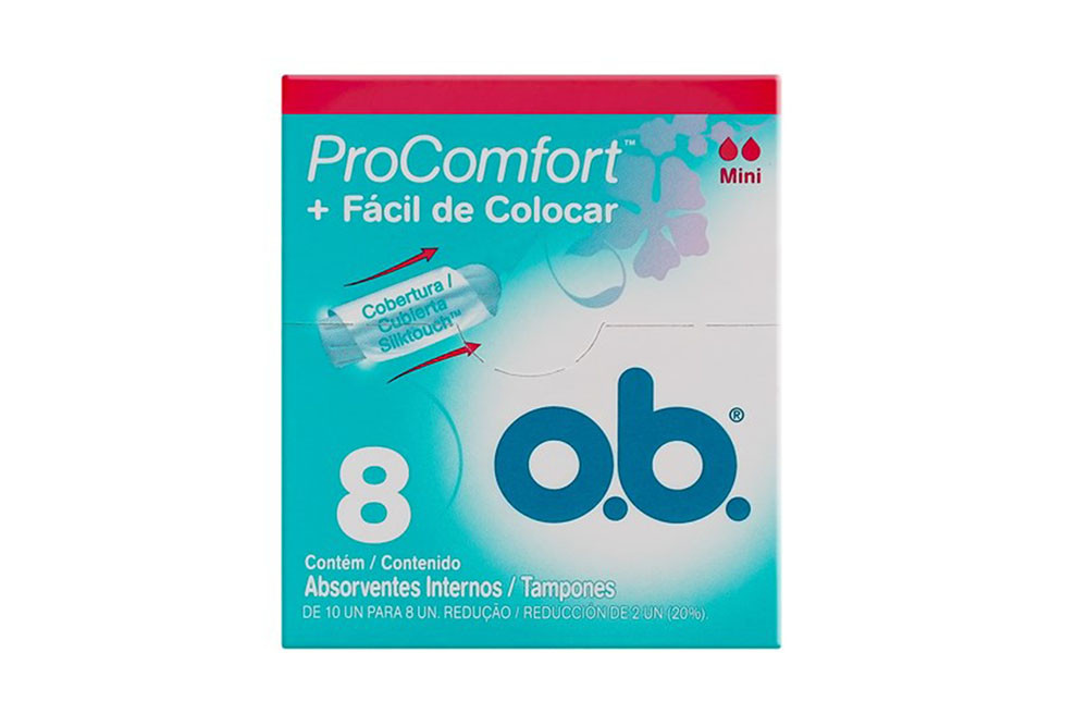 Tampones O.B. Proconfort Mini Caja Con 8 Unidades Tampones O.B. Proconfort Mini Caja Con 8 Unidades