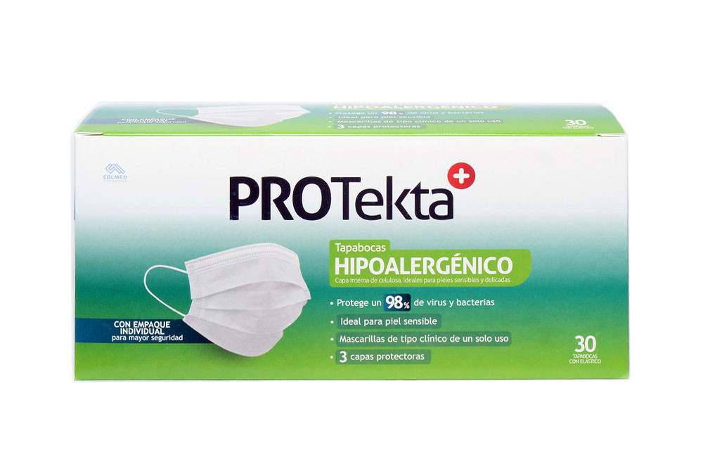 TAPABOCAS HIPOALERGENICOS PROTEKTA