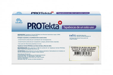 Tapabocas Desechables Protekta Caja Con 7 Unidades