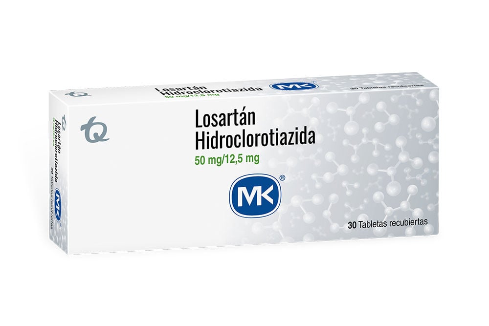 Losartán Hct 50/12.5 Mg Caja Con 30 Tabletas