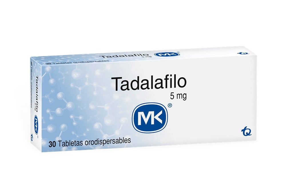 Tadalafilo 5 Mg 30 Tabletas Orodispersables