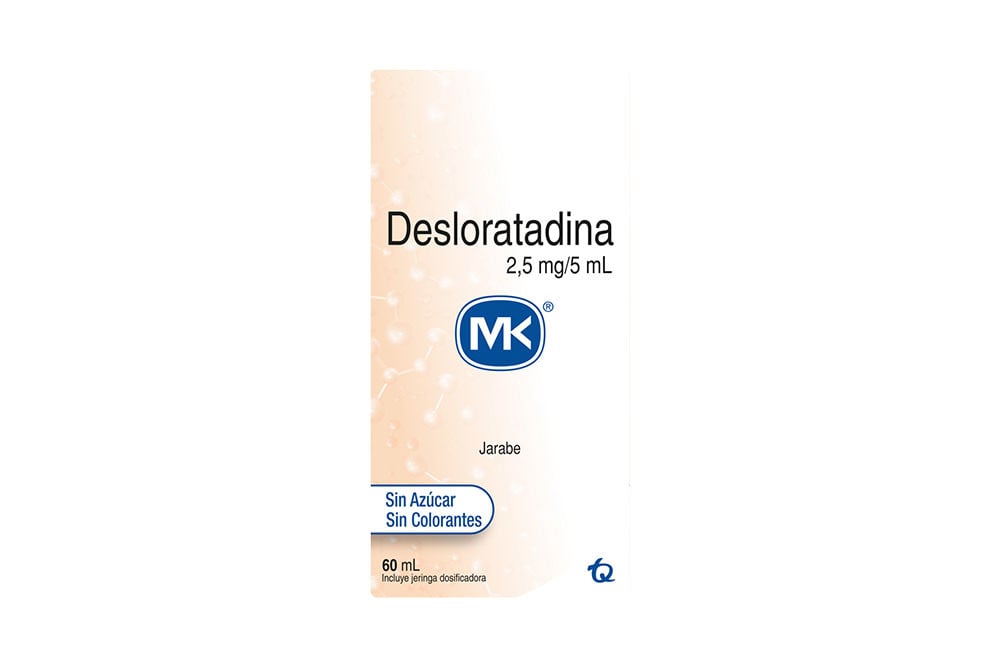 Desloratadina 2.5/ 5 Ml Mk Frasco Con 60 Ml