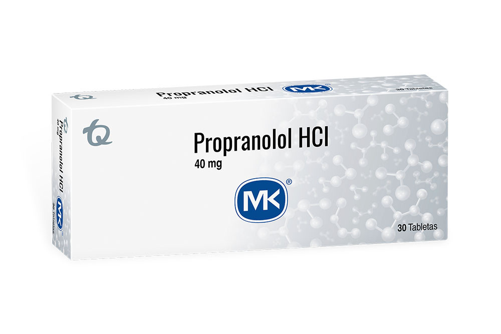 Propranolol Clorhidrato 40 mg Caja Con 30 Tabletas