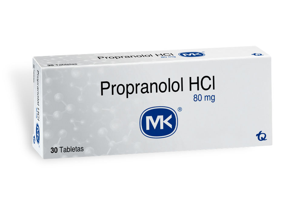 Propranolol HCL 80 mg Caja Con 30 Tabletas
