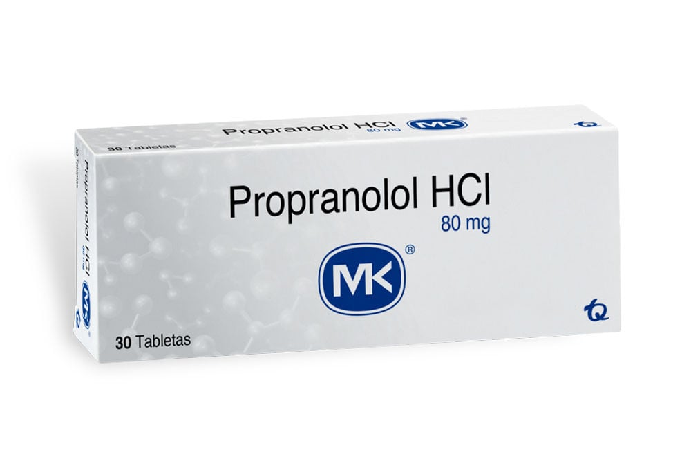 Propranolol Hcl 80 Mg Caja Con 30 Tabletas