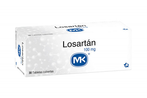 Losartán Mk 100 mg Caja Con...